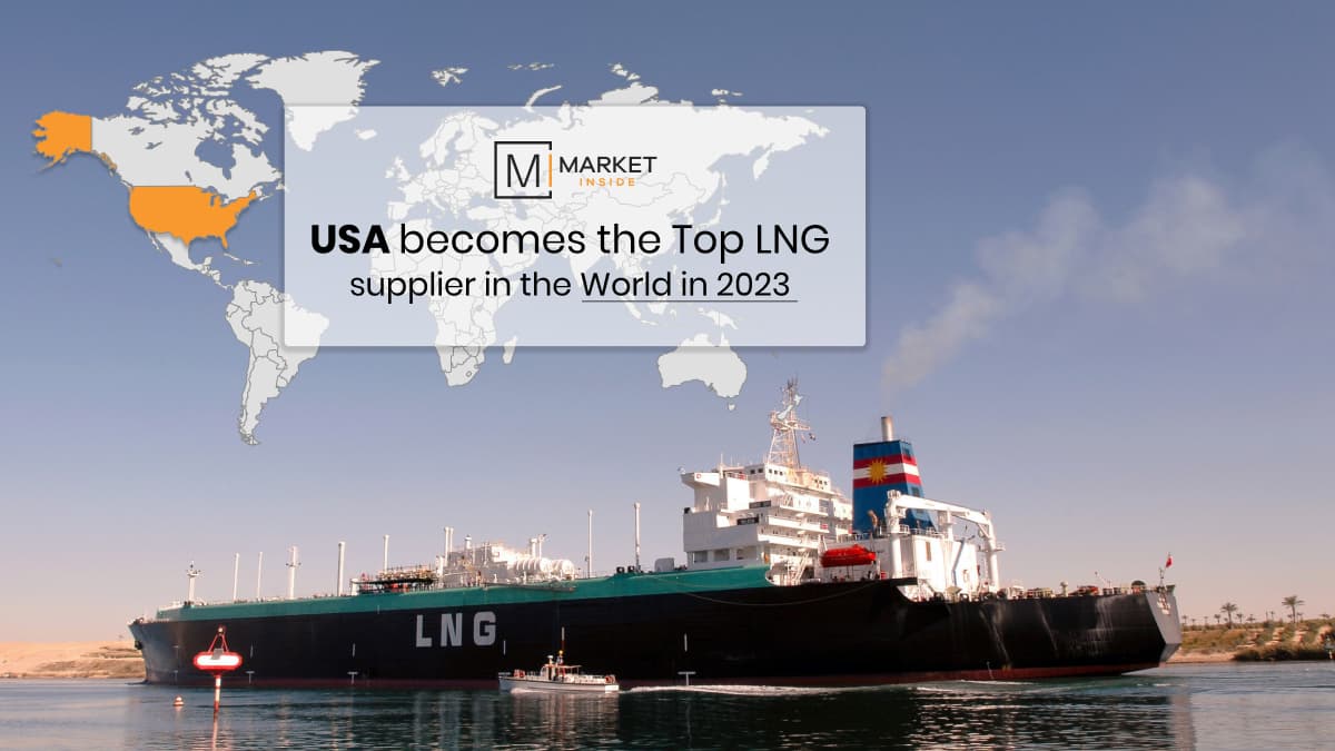 Uses global LNG export data to rank the top suppliers, establishing the US in the number one position.