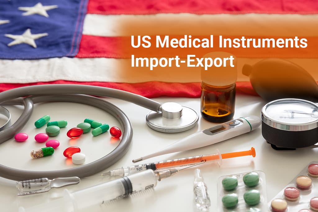 A market analysis of the US medical instruments sector using import and export data.
